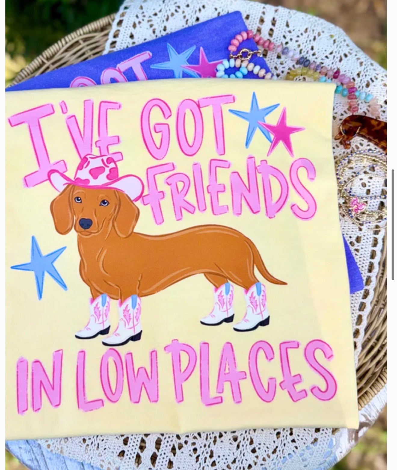 IVE GOT FRIENDS IN LOW PLACES PRINT