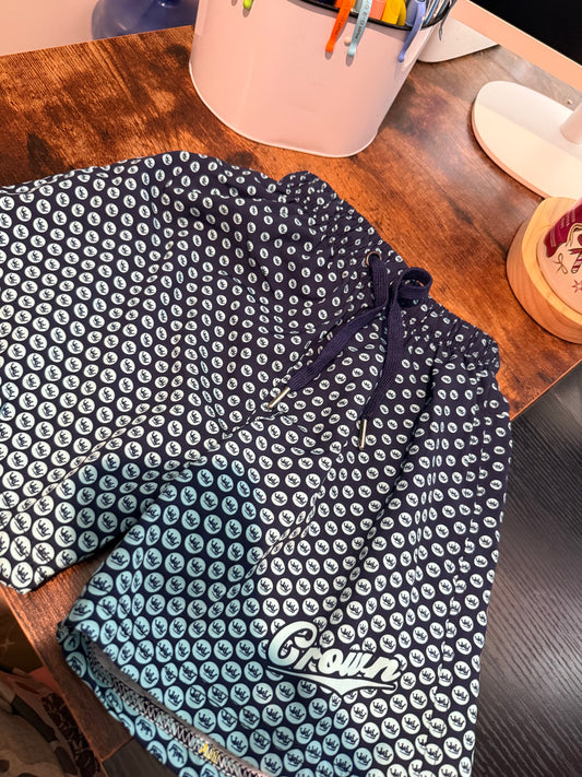 Blue crown shorts